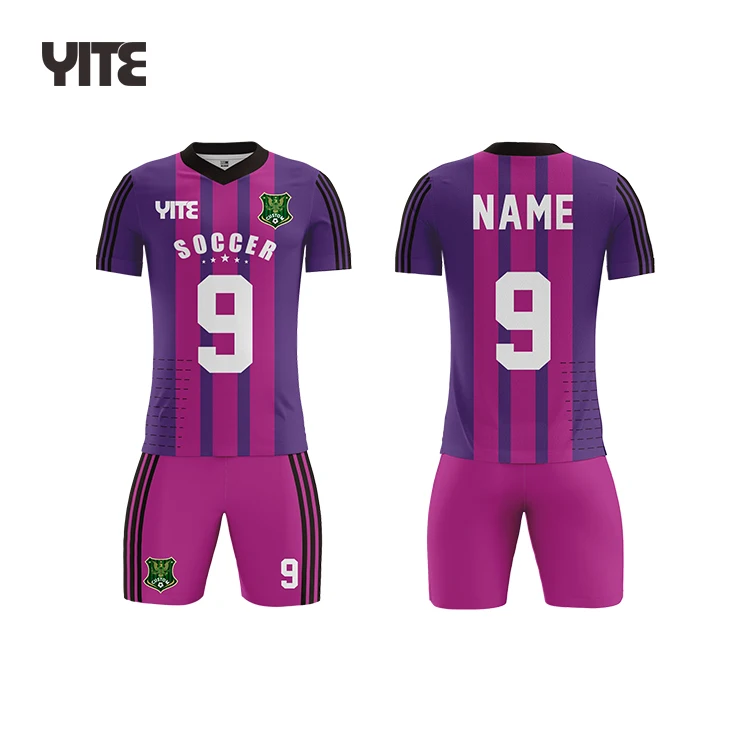 Wholesale Hot Selling Service Breathable 100% Polyester Custom All Soccer Team  Football Jersey