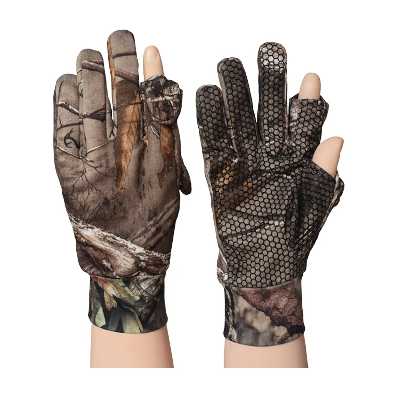 Wholesale Camouflage Hunting Gloves Full Finger/Fingerless Gloves Pro Anti-Slip Camo Glove Outdoors Hunting Accessories