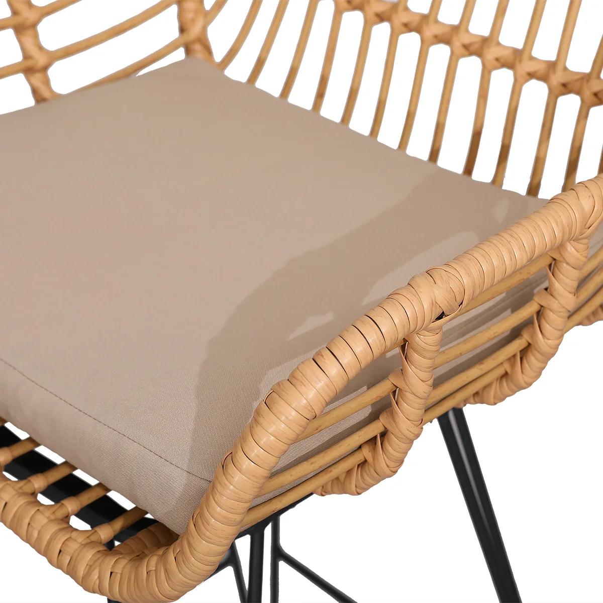 Cross-border outdoor bar rattan chair bar casual net celebrity high stool cafe restaurant Rattan chair wholesale