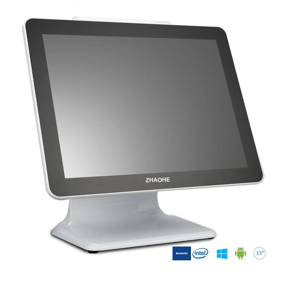 Windows pos Водонепроницаемый двойной монитор pos сенсорный экран i3 продуктовый магазин салон pos система набор