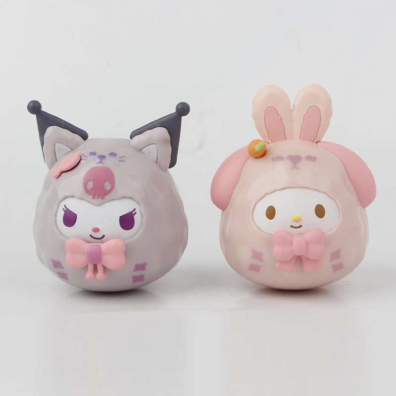 2024 New Sanrioo Small Animal Tumbler Blind Box Kuromii Melody Doll Cute Desktop Ornament Doll Wholesale