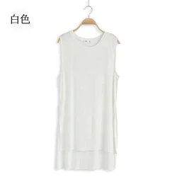 Оптовая продажа, свободная тренировочная футболка для танцев, женские длинные модельные Топы И Футболки без рукавов