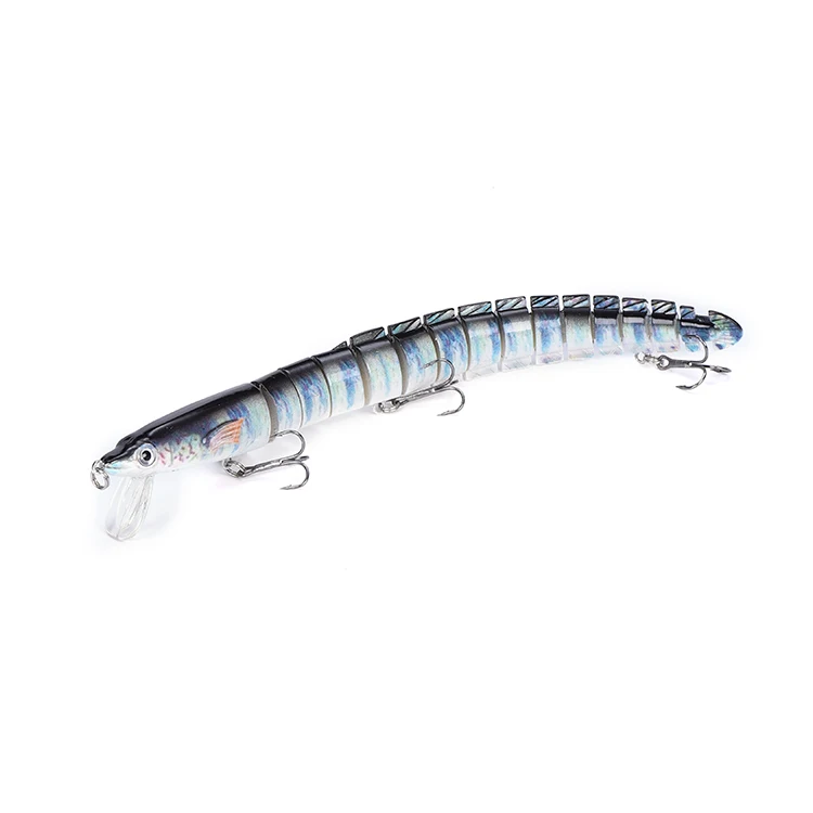 New Arrival strong durable 15 Segmented  Eel Fishing Lure 8inch 29g Hard Plastic Fishing Lure Sinking Fishing Equipment
