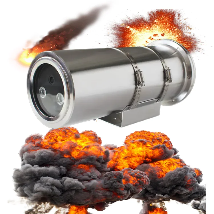 ip68 Infrared 304/316 Stainless Steel Waterproof Network Industrial Explosion-proof Bullet Camera