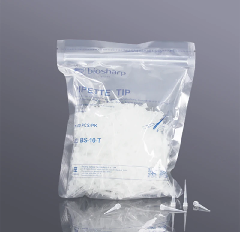 0.5-10uL Lab Liquid Pipette  Tips, Disposables Universal , 1000 Pcs/Bag