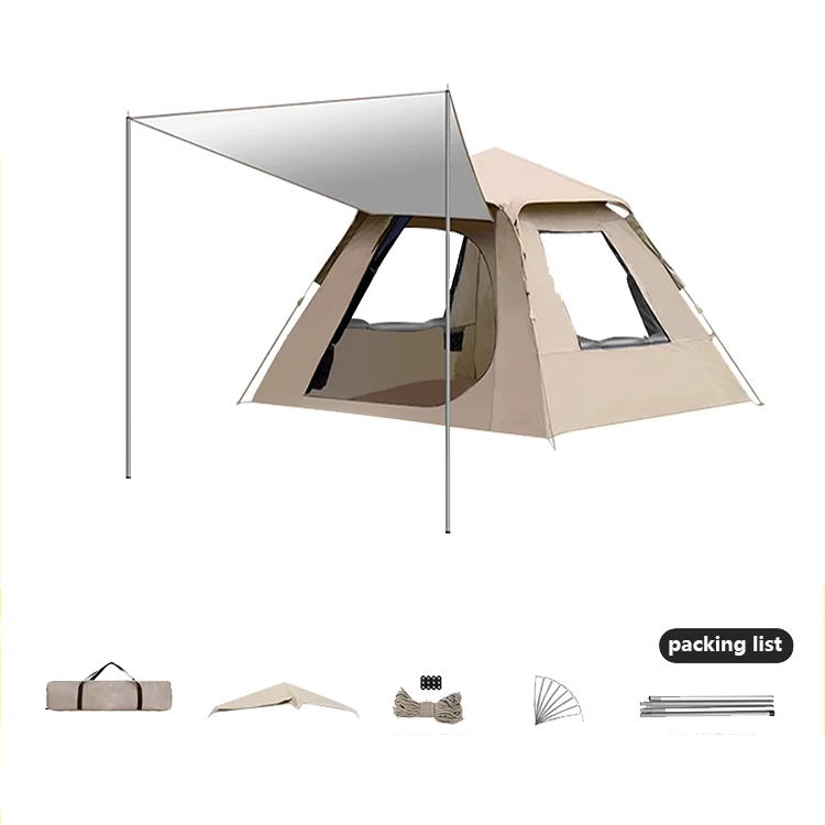 Auto Sport Small Tipi Resort Big Price 4 Season Camp Folding Automatic Camping Other Tent