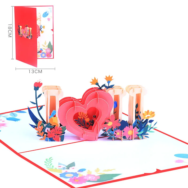 Ychon 3D Invitations with Envelopes Watercolor Cards for Your Wedding Bridal Shower weeding card wedding invitation box