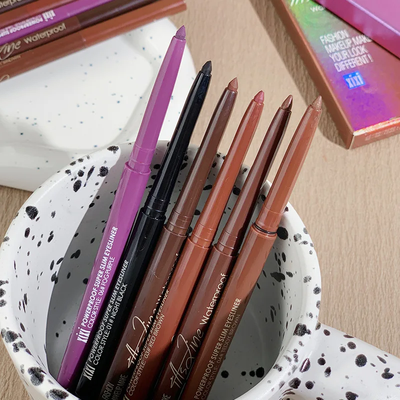 Color Ultra Fine Liner Non-Smudging 5-Color Matte Eyeliner Is Waterproof And Easy To Use