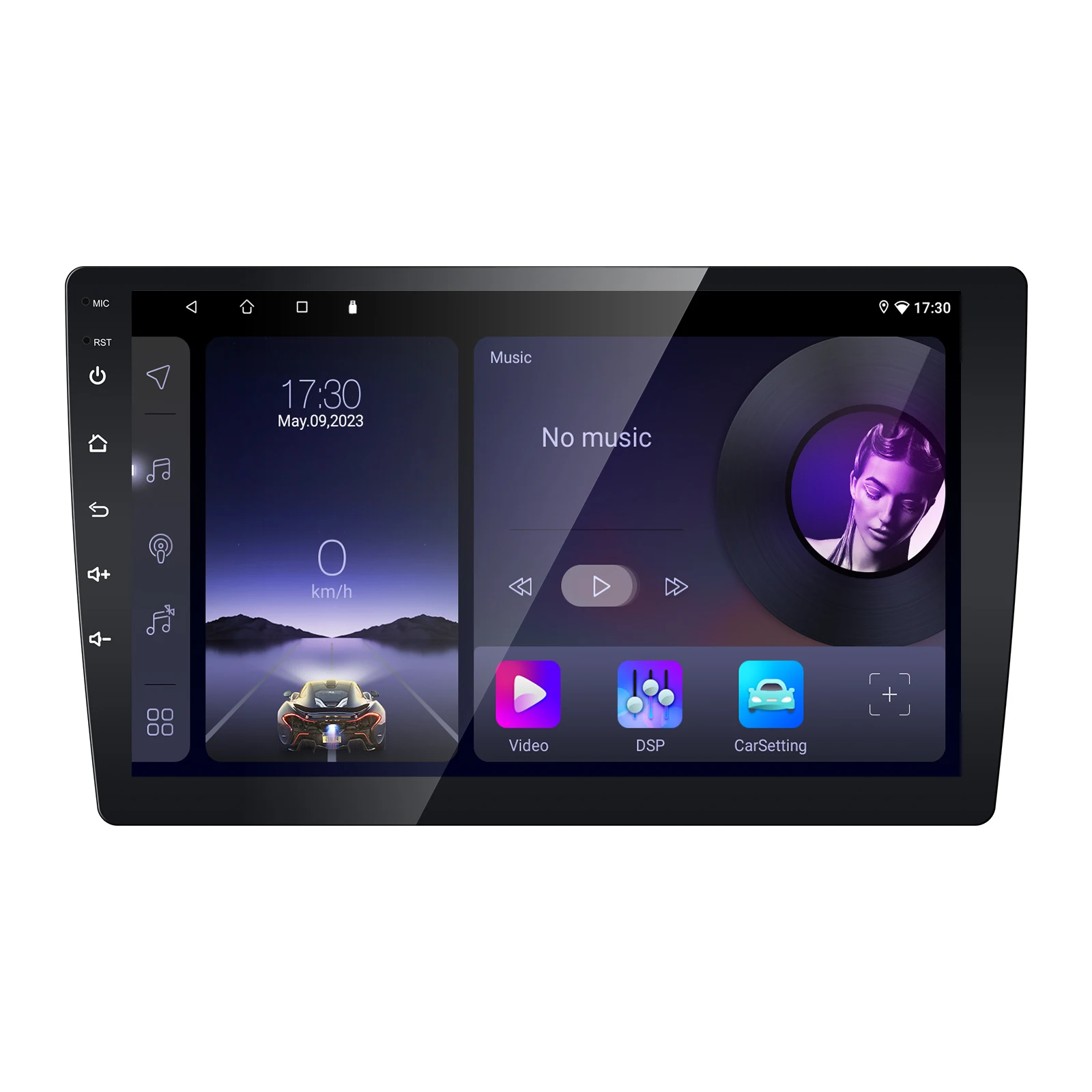 9 inch touch screen support split screen CarPlay Android auto Universal car stereo android system  multimedia player