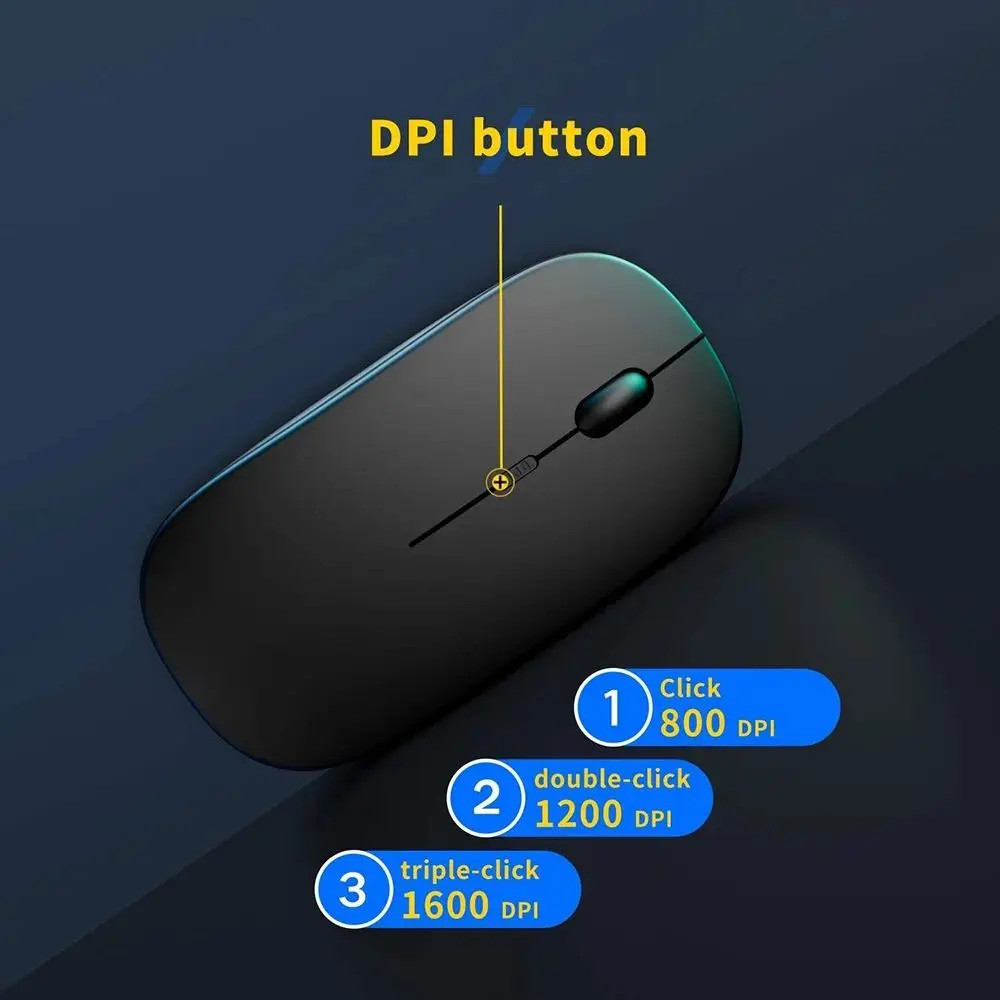 Optical rechargeable Wireless Mouse 2.4G Receiver Super Slim Mouse Cordless 1600 dpi mouse gamer for computer pc laptop
