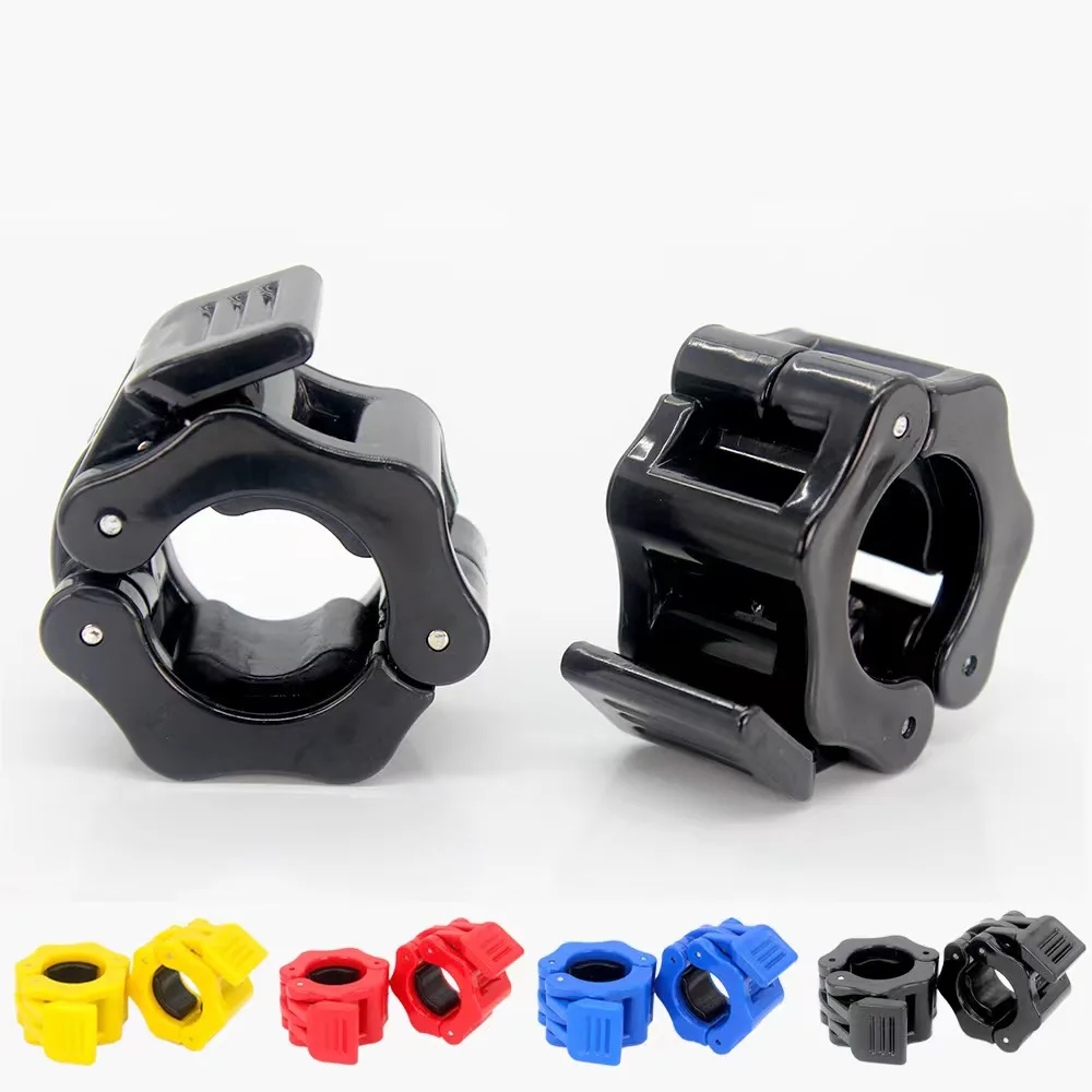 Quick release dumbbell lock standard weight bar clamp for nylon barbell ring lock clamp 50mm 25mm