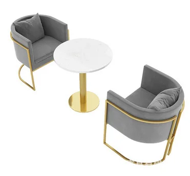 Nordic coffee shop commercial furniture lazy sofa chair restaurant chair and table