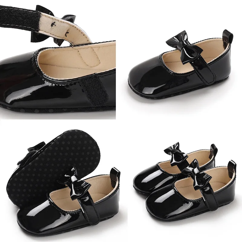 Non Slip Baby Shoes Bow Shaped Soft Soles Non Slip Walking Shoe Princess Shoes