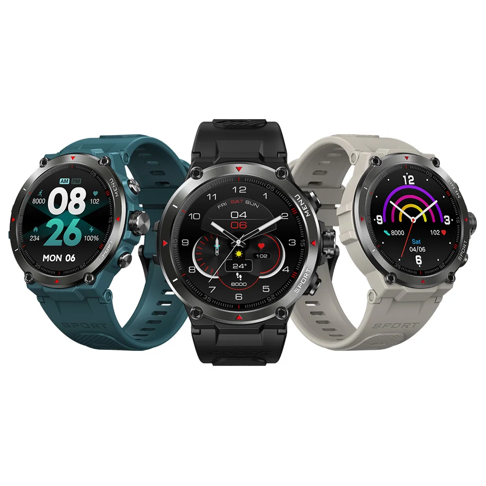 2022 Hot Selling Zeblaze Stratos 2 sport smart watch 5ATM  Men 1.3' Full-touch Screen 4-Satellite GPS Health Monitor Smartwatch