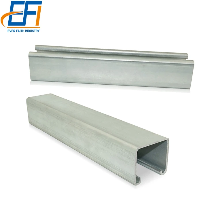 Best Price Mild Steel Galvanized Metal Slotted Unistrut C Channel Strut Rail