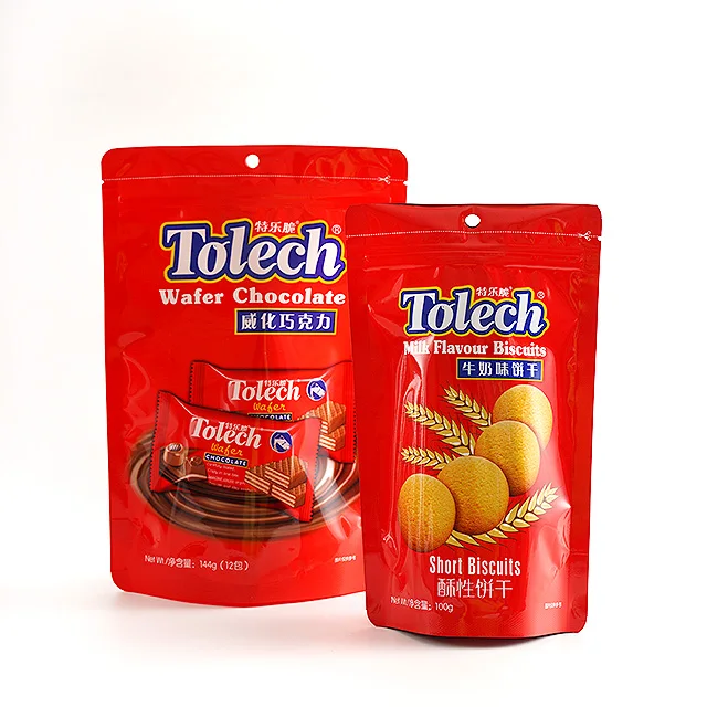 Оптовая цена прозрачная упаковка стоячий мешок с отверстием для самолета