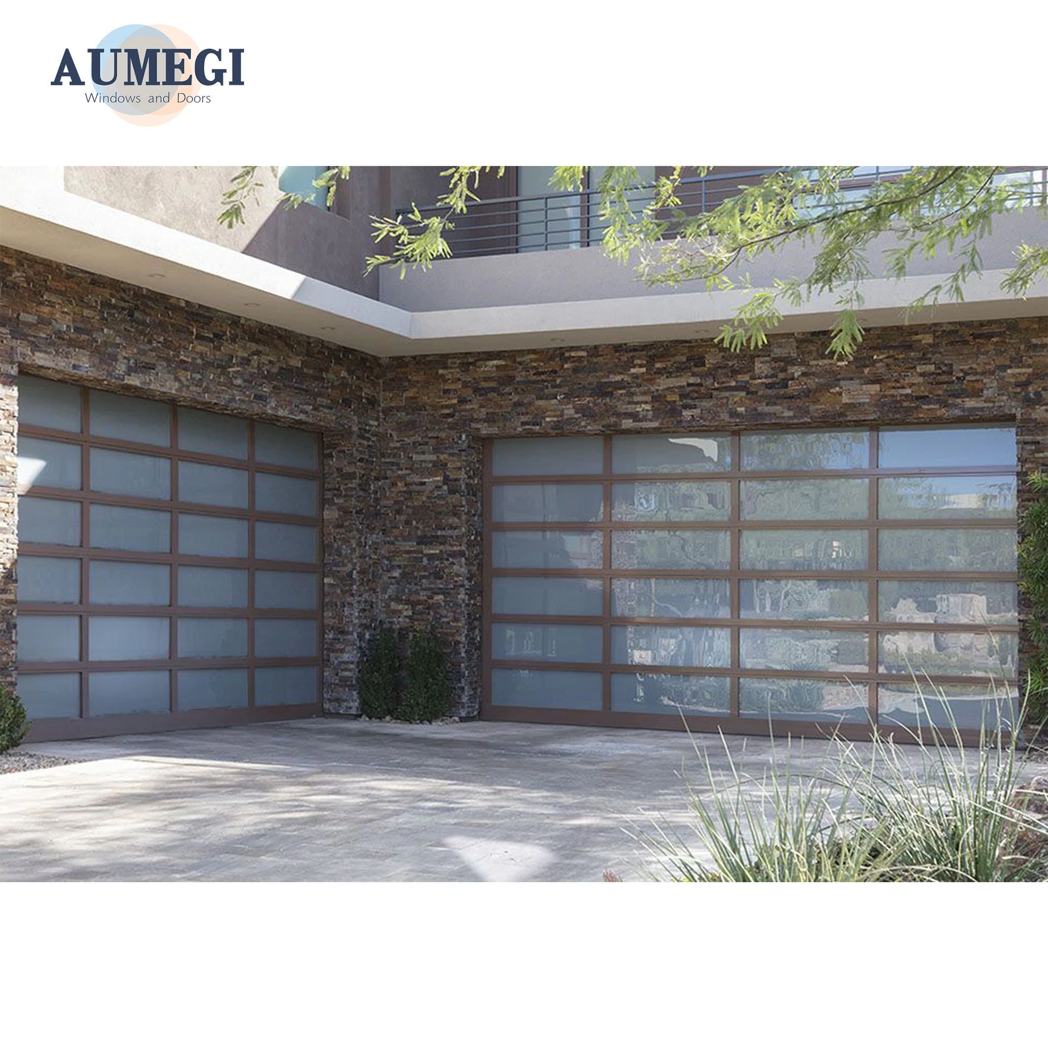 Aumegi Heavy Duty Motorized Garage Tilt Door Fiberglass And Insulated Garage Door Residential Side Opening Garage Door Alumi