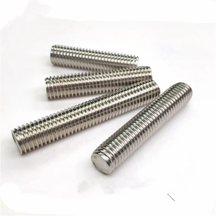 Full Thread Stud Bolt 3/8 5/16 Stainless Steel Acme M5 Threaded Rod Bar Bolt Din975 Din976 Full Threaded Bar Stud