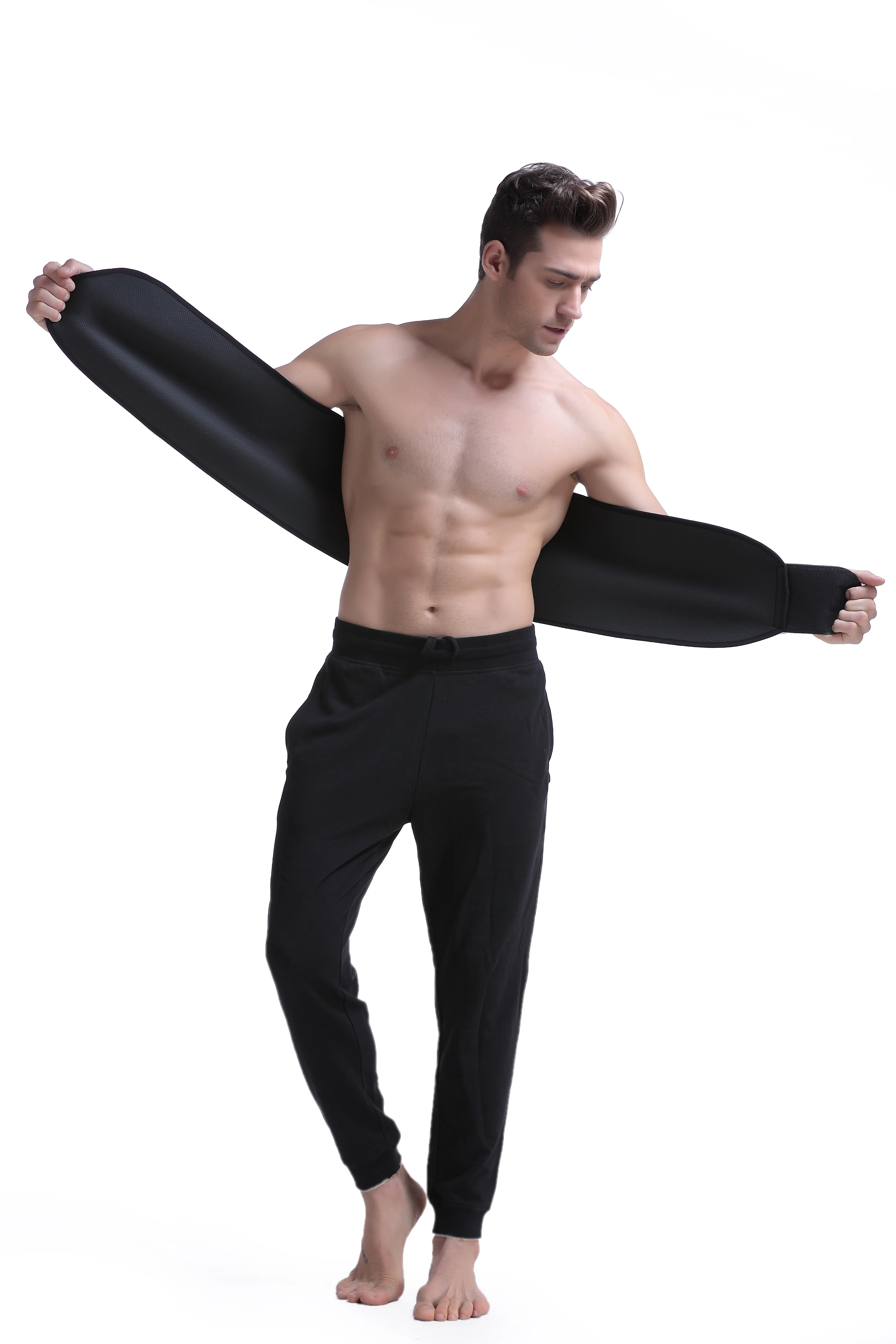 PINSEN Sweat Waist Trimmer Sports Research - Waist Trainer for Women & Men - Sweat Band Belt - Faja para Hacer Ejercicios