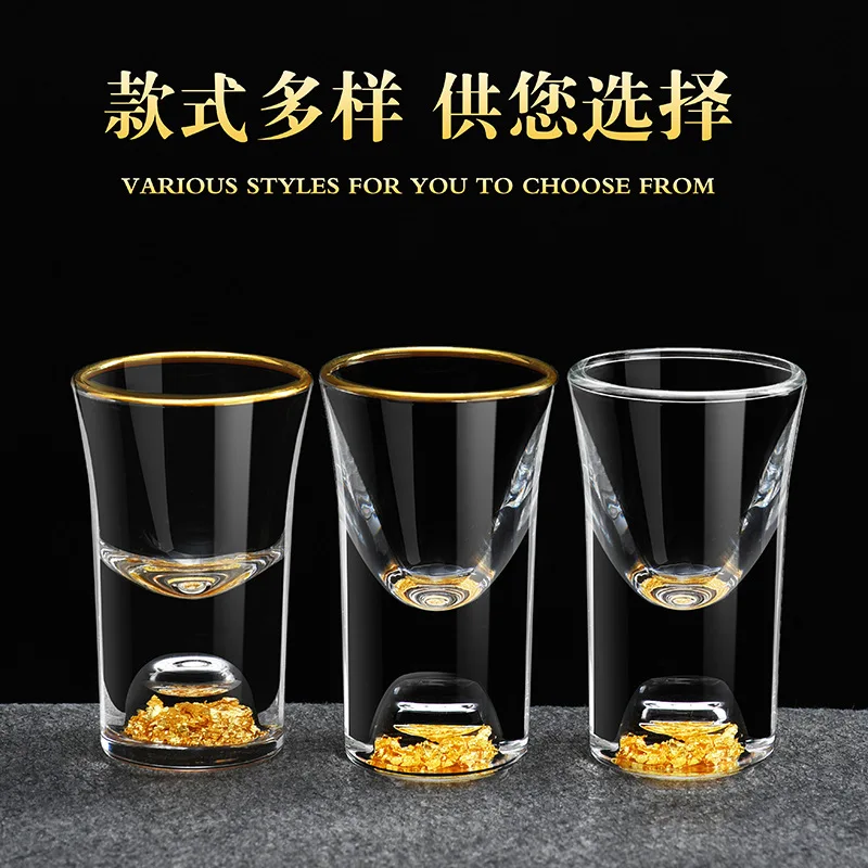 100ml Gold Leaves Spirits Dispenser Shot Glass Dispenser
