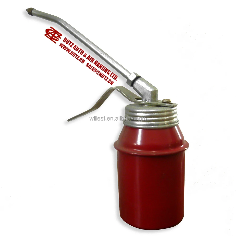 Hand pressing oil lubricant gun HUTZ 150 ml pistol pump pot steel bottle oiler OC150HF01 OC150HF11 portable oil spray gun