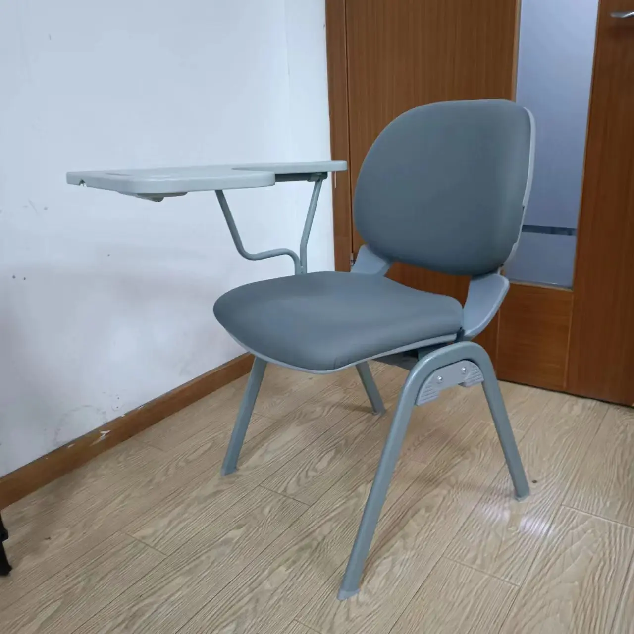 black plastic  Training Chair School  With Tablet Writing Pad