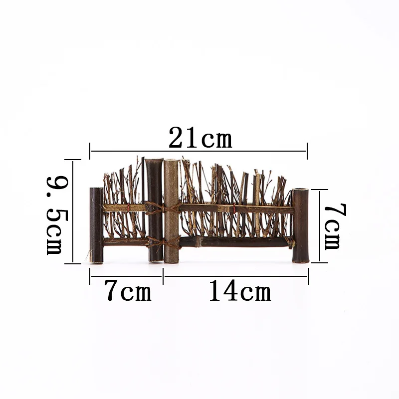 Japanese sashimi decoration Handmade bamboo fence food decoration