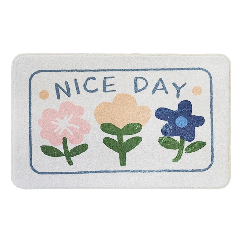 Hot Sell alfombra Direct Sales rectangle furry fluffy rug carpet mat bathroom antislip printed rug carpet