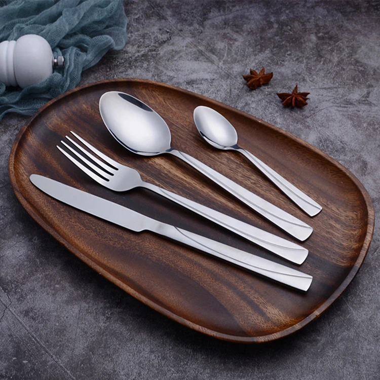 Jieyang Manufacture Bulk Wholesale Durable Stainless Steel Cubiertos Dorados Silverware Tableware