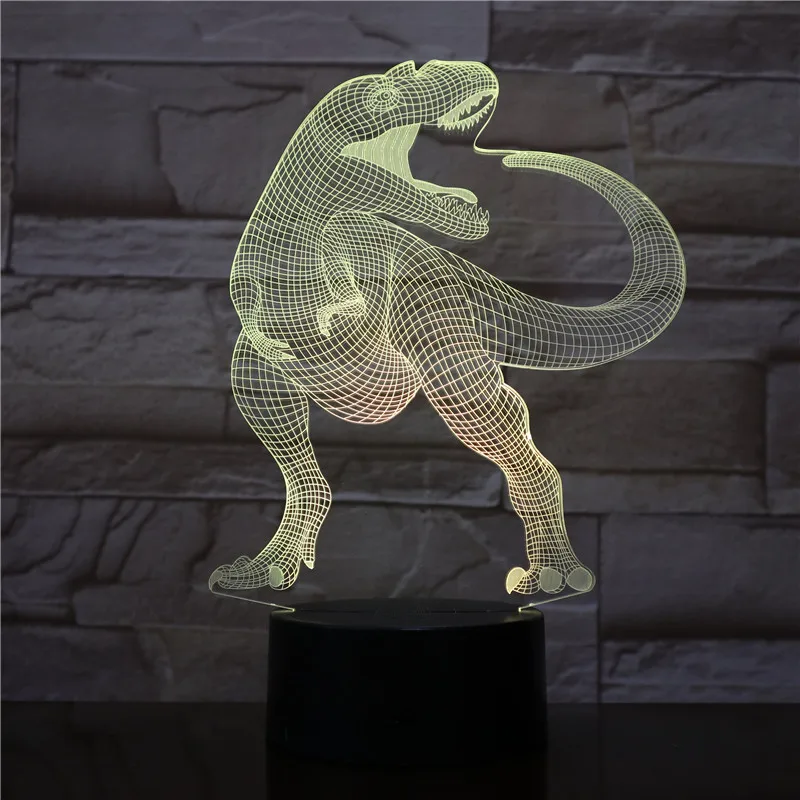 Nice best selling dinosaur electric night light bedroom  lamp baby room table lamp 3d night light