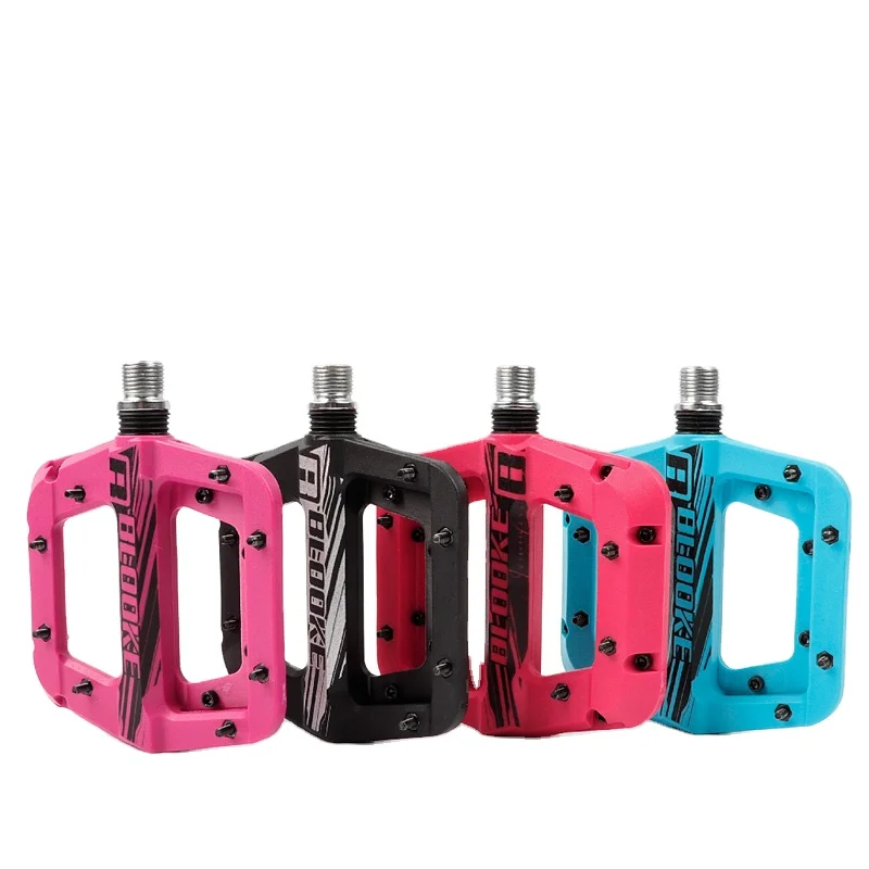 BLOOKE Factory Supply M991 Bicycle pedal 4 Color Nylon Bearing Non-Slip Cycle Pedal Accessories Road , Bike Bicycle Pedals
