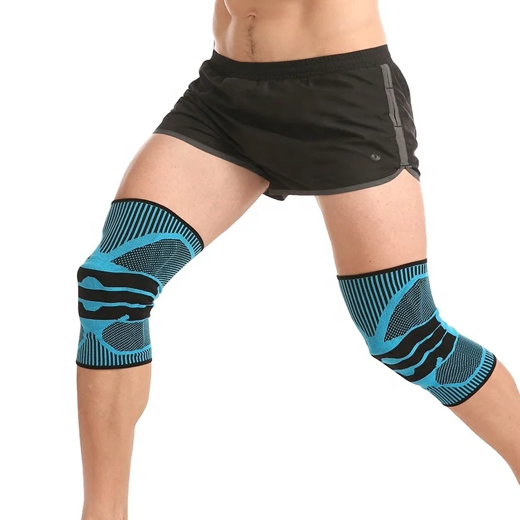 2021 Comfortable Professional Shock Absorption And Elastic compression knee protection Pressure Knee Brace