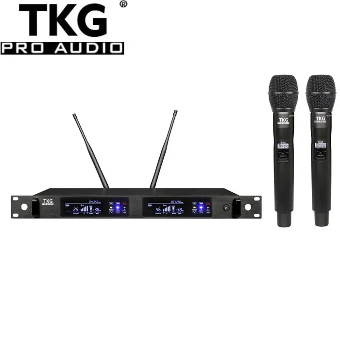 TKG диверситивные QLX-24D KSM9 конденсатора на открытом воздухе сцена шоу uhf двухканальная Беспроводная микрофонная профессиональный микрофон