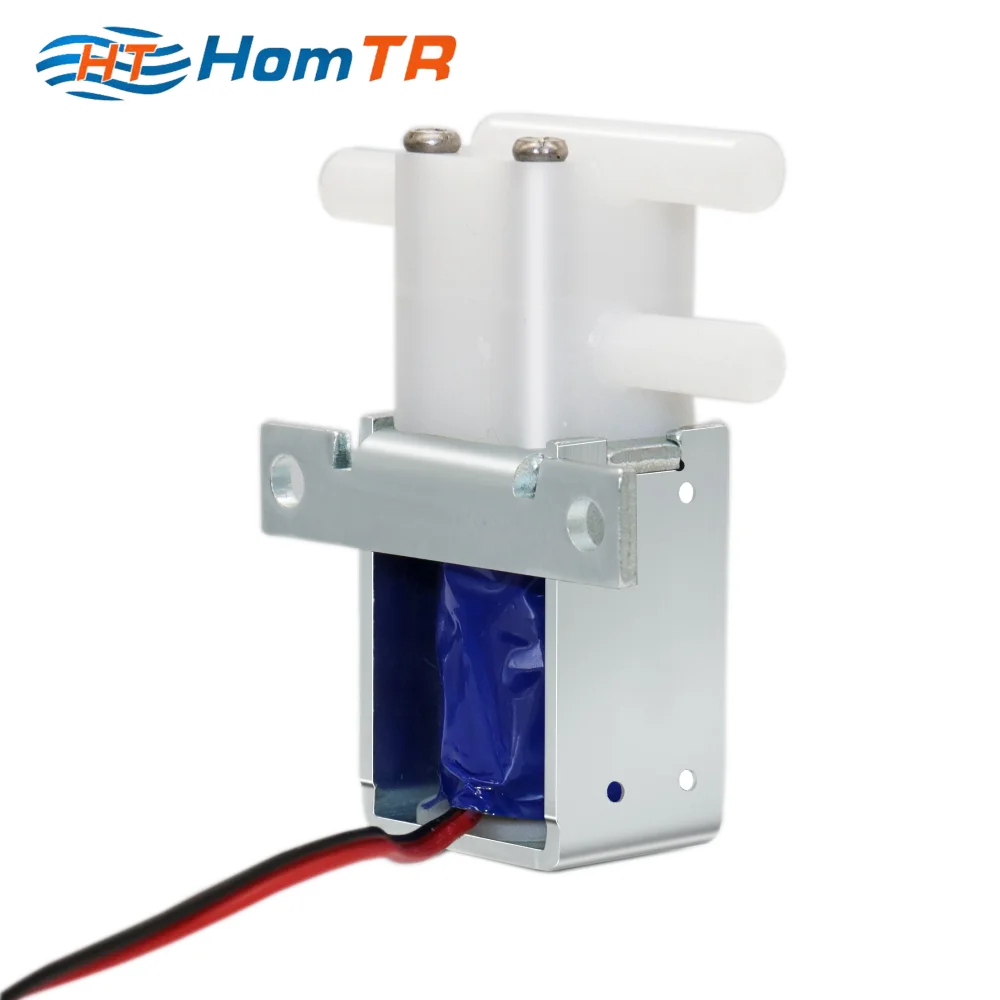 HomTR 2 Positions 3 Ports Dc 6v 12v Electrical Plastic Beer Machine Solenoid Valves