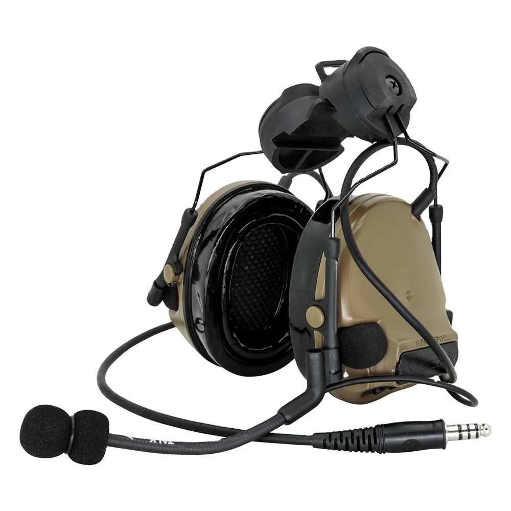 TS TAC-SKY Тактический шлем дуговой рейки адаптер кронштейн версия рации гарнитура Электронные Наушники защита ушей