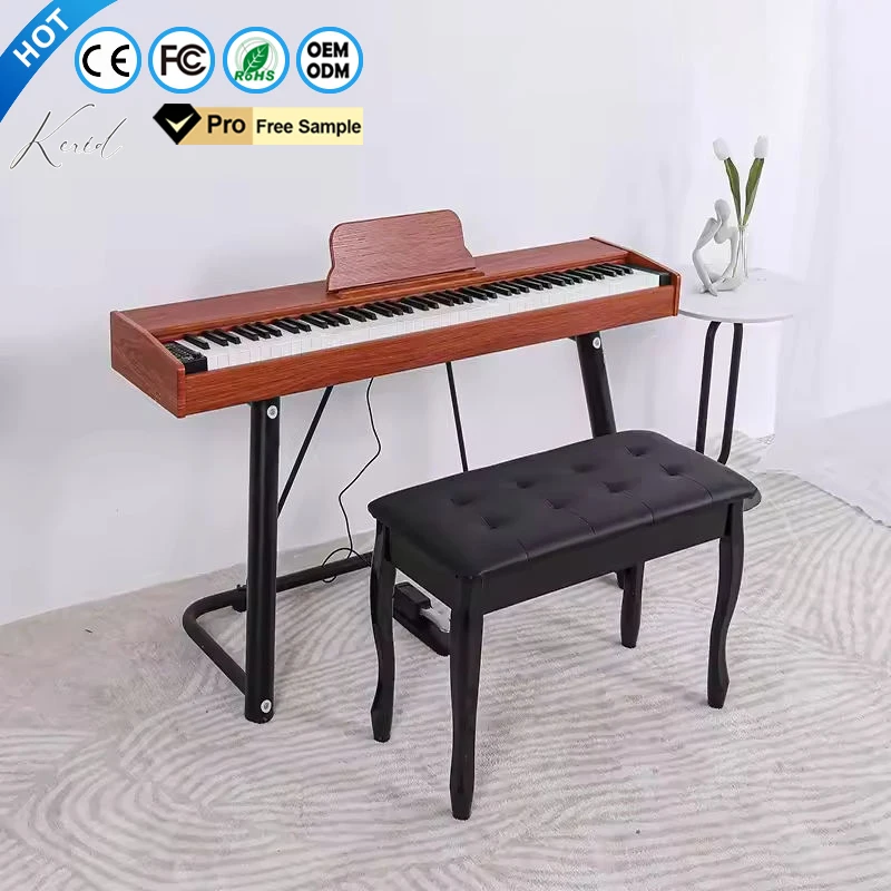 Custom Manufacturer Portable Keyboard Piano Digital 88 Electric Keys Keyboard or Midi Piano for Children and Adult