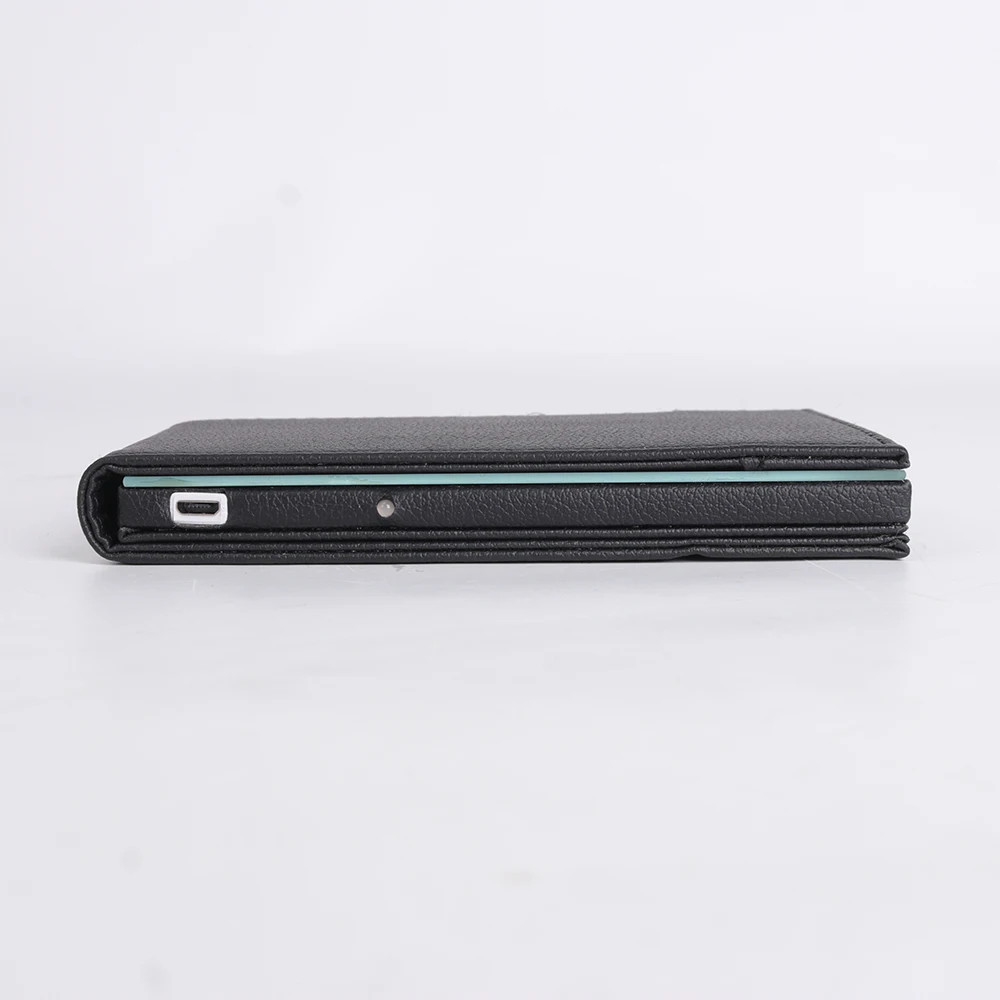 Foldable Lighted LED Makeup Mirror Adjustable Brightness Makeup Mirror LED Light With Leather Cover