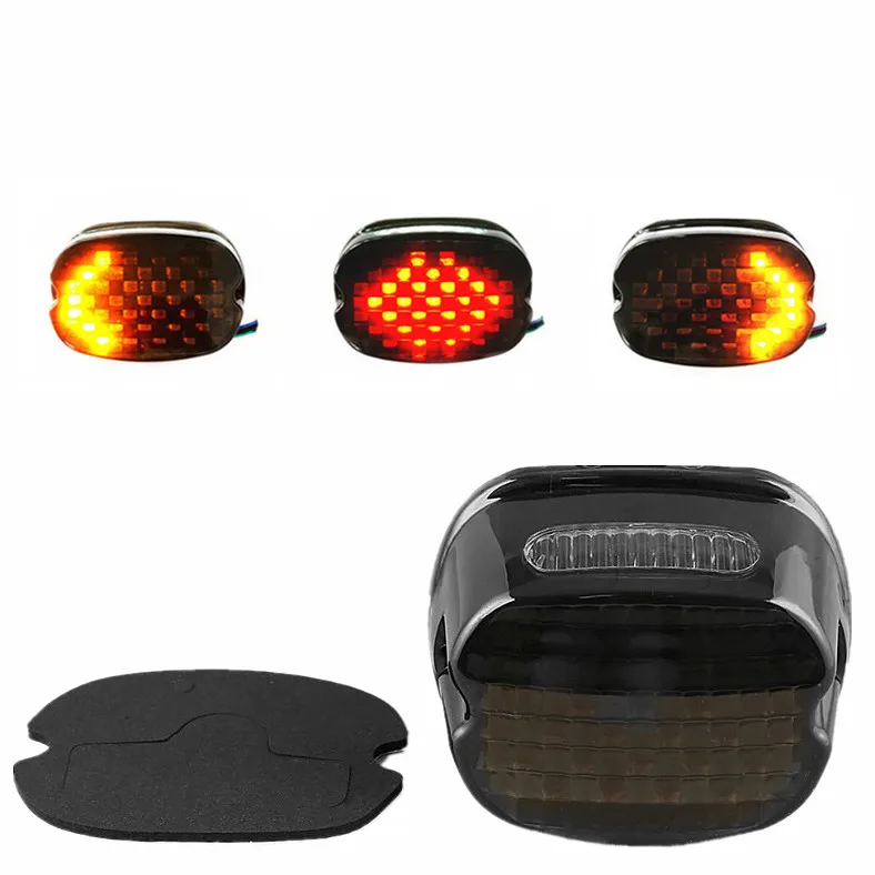LED Tail Brake Light Indicator Light Low Profile Motorcycle Lighting System For Harley Dyna Road King