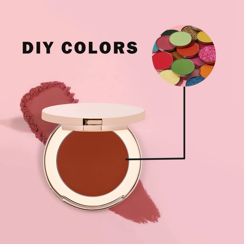 Lilywild High Pigment Organic Natural Wholesale Face Private Label Blusher Magnetic Blush Makeup Compact