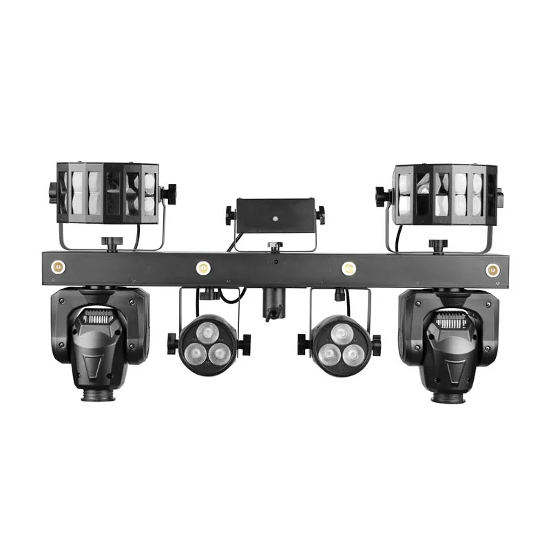 LED Party Bar Light System Kits Derby Strobe Moving Head  4 In 1 DJ Lighting With Stand T Bar Led Stage Lighting