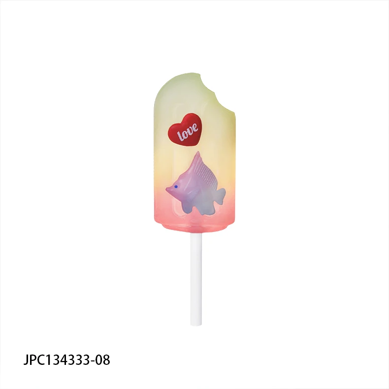 Custom cute stationery Fish starfish shells Ice cream shape cute eraser kawaii stationery PVC material 3D Pencil eraser for kid