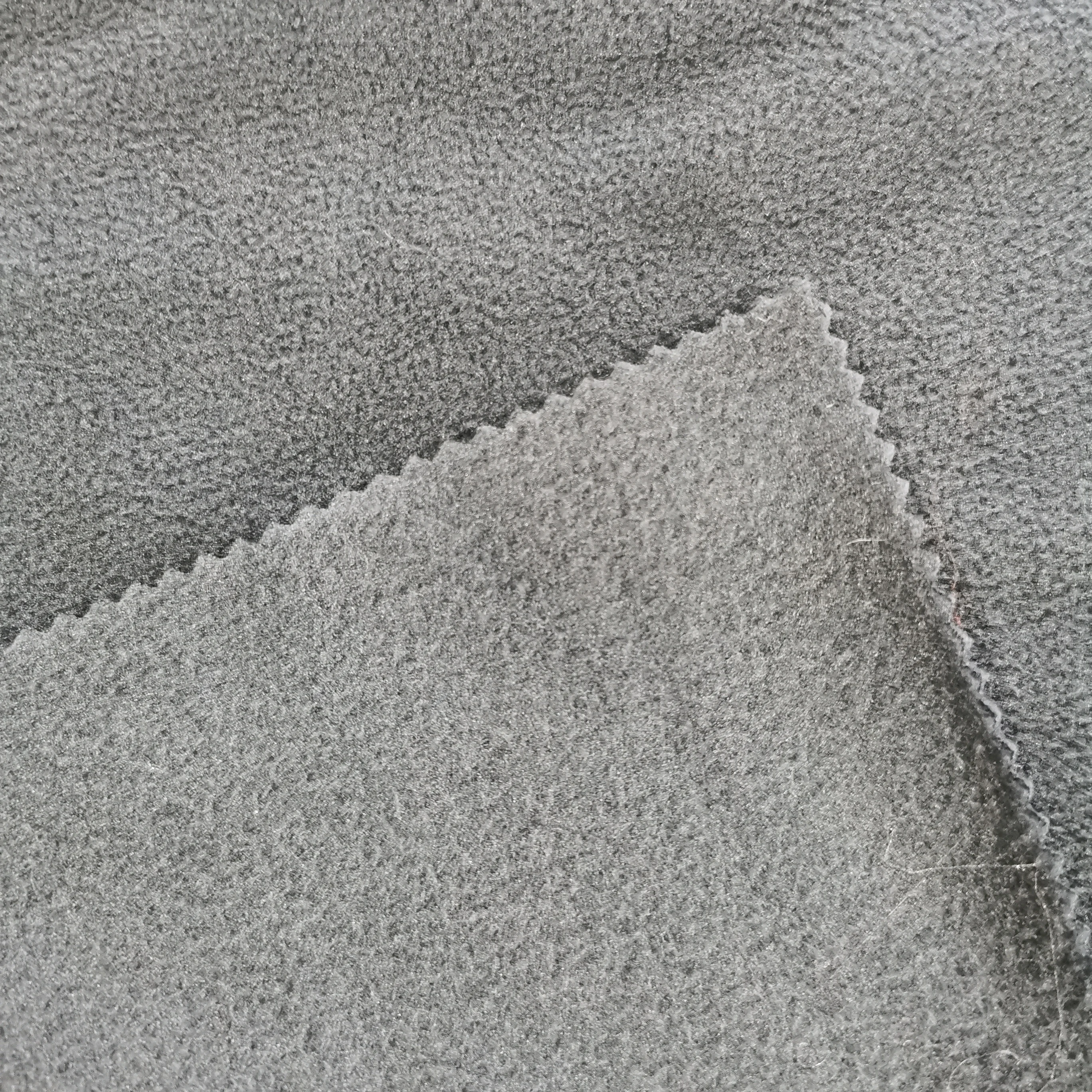 DTY Micro Fleece Polar Fleece two sides brush one side antipilling knitting fleece fabric for coat clothes garment