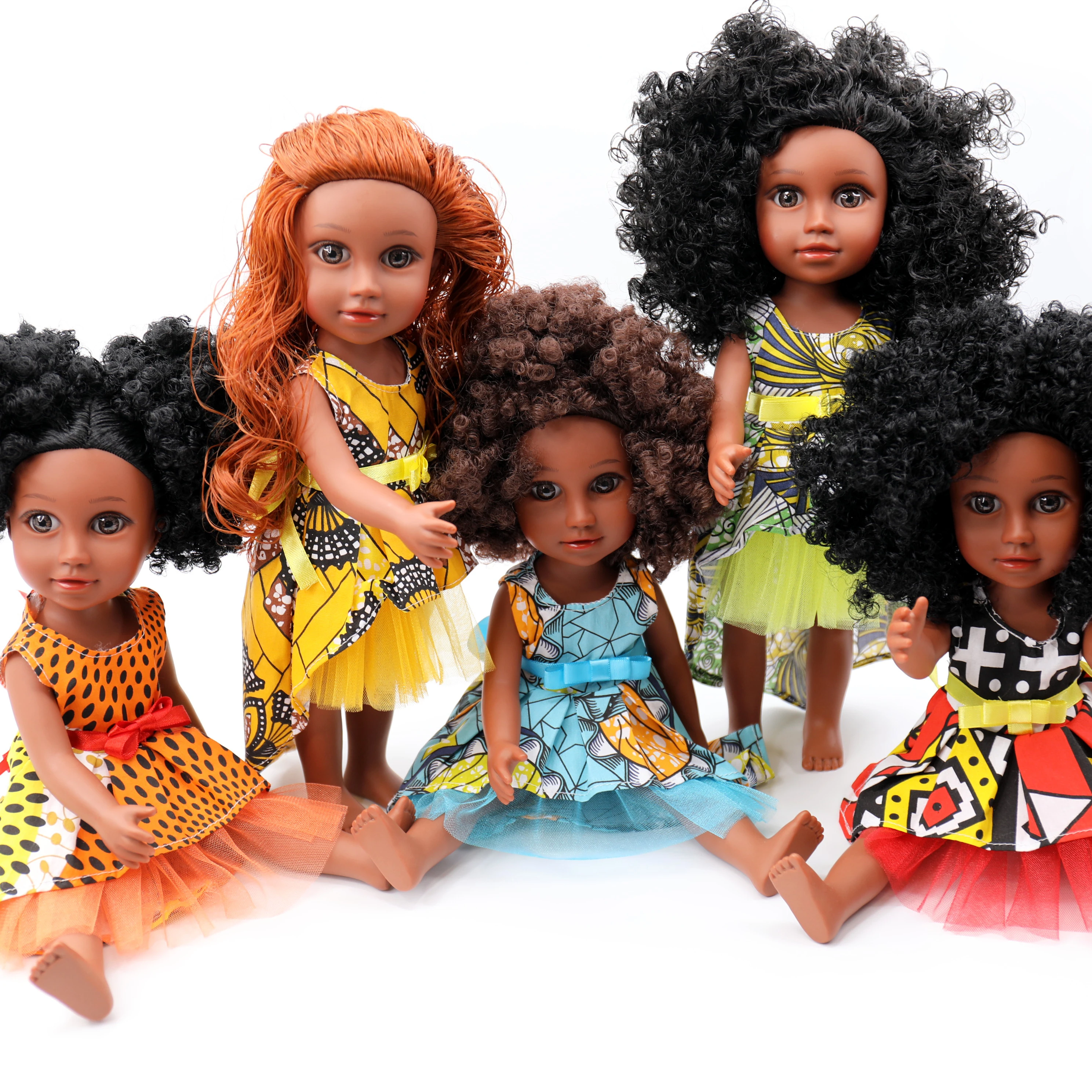 Nathaniel plastic wholesale fashion beautiful realistic kids customized black girl dolls (1600575487545)