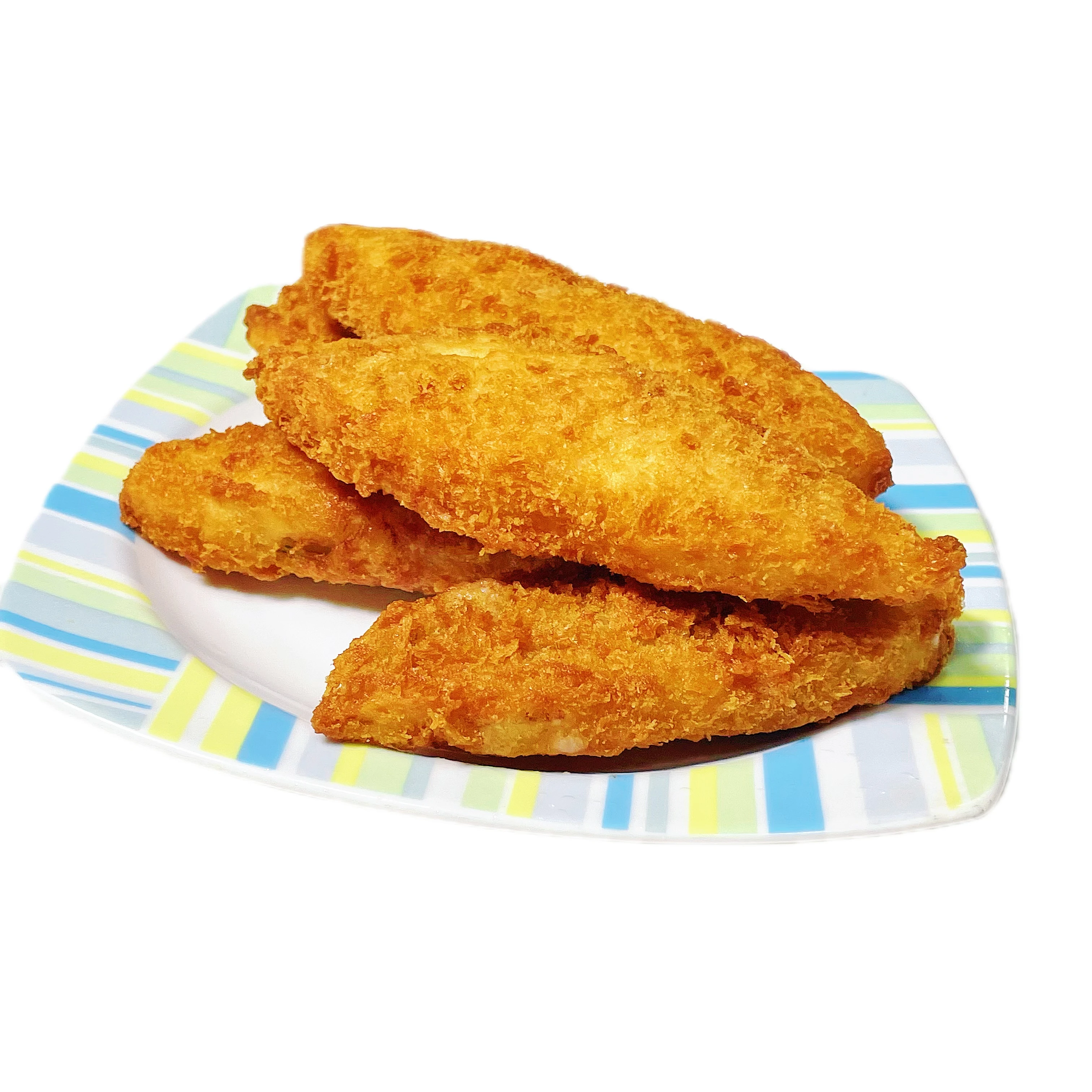 Huiyang Frozen Chinese Sea food Snacks Breaded Pollock Fish Fillet Made of Wheat Flour Fried Pollock Muscle Comida
