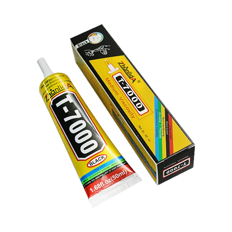 T7000 50ml Black Glue Bezel Sealant Sticky Computer Cell Phone Screen Glue Repair Back Cover Back Shell T7000 Repair Glue
