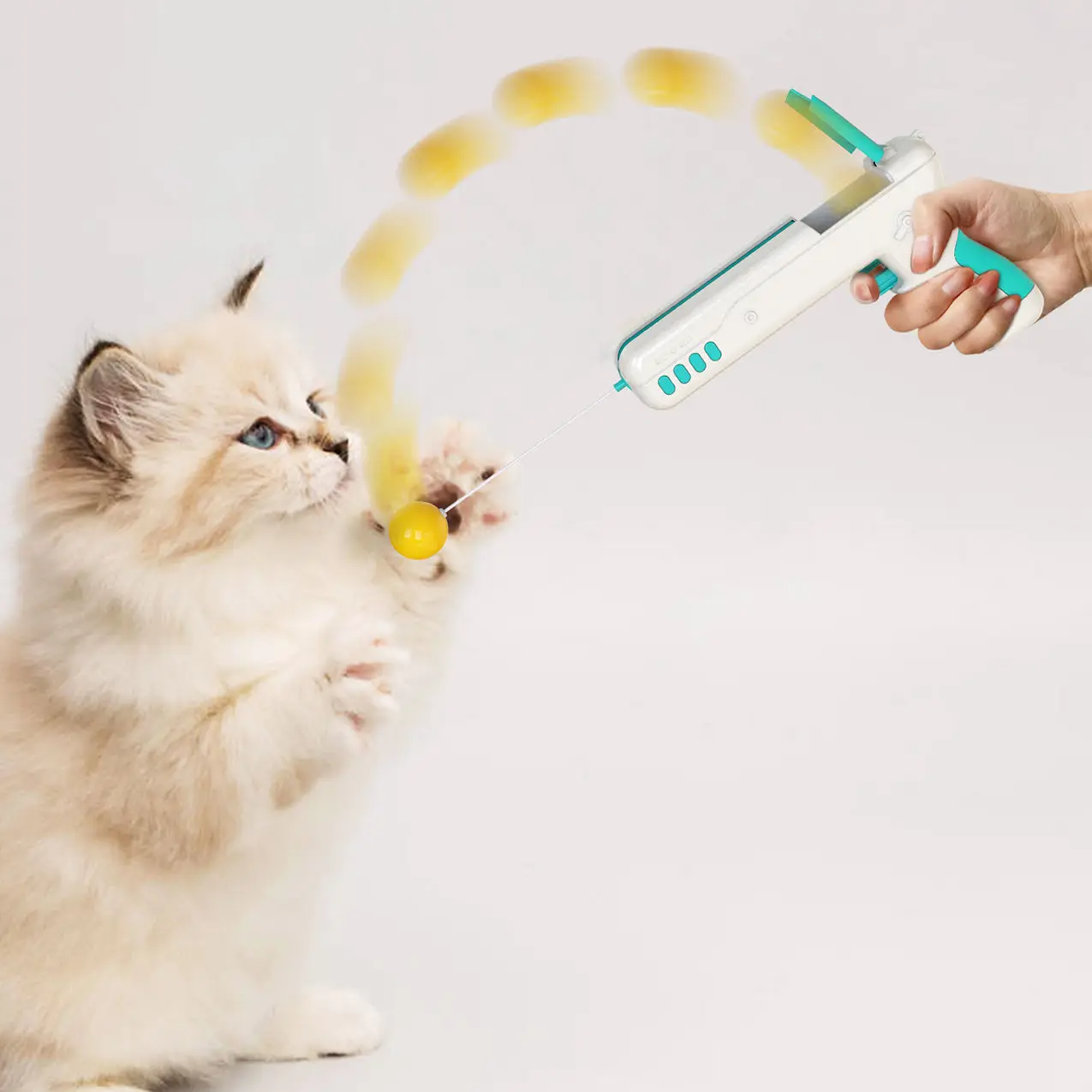  replacement plush one retractable wand cat feather teaser pack