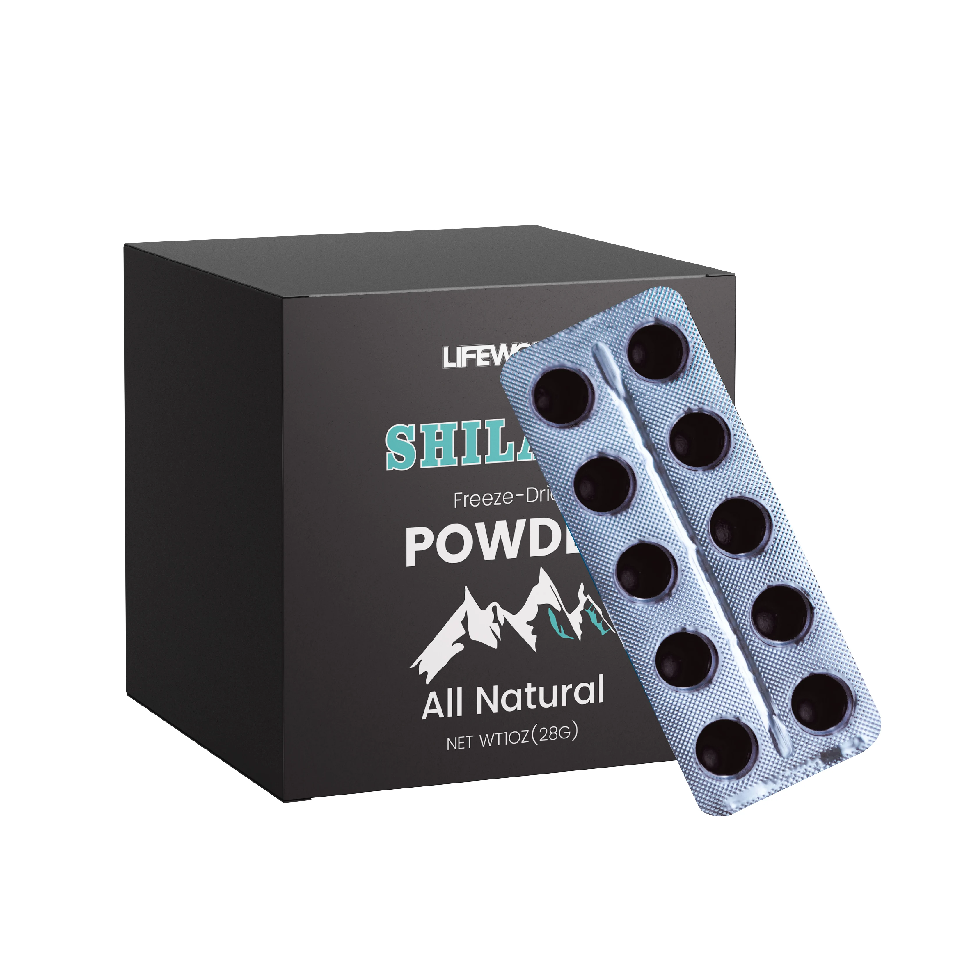 lifeworth private label trace mineral with magnesium salt Rich Humic Fulvic Acid  extract shilajit resin capsules