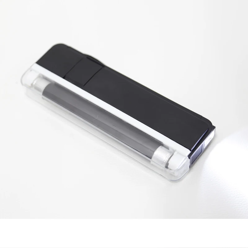 DC-01-3 Portable 2-in-1 Mini UV Lamp Money Detector Handheld Euro Banknote & Cash Bill Checker Features Light