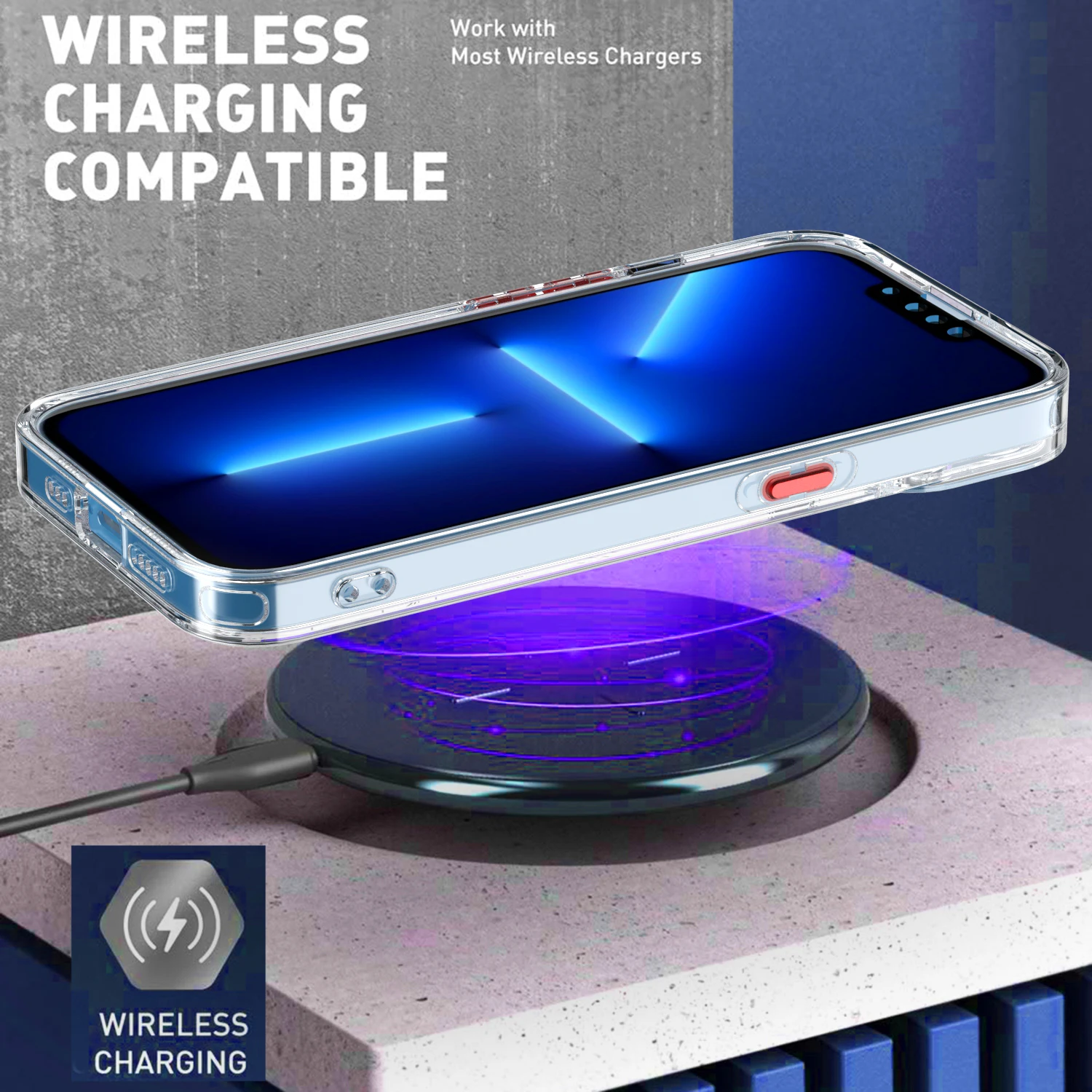 New wholesale magnetic transparent shockproof Acrylic For iphone 11 12 13 cellphone case mobile case