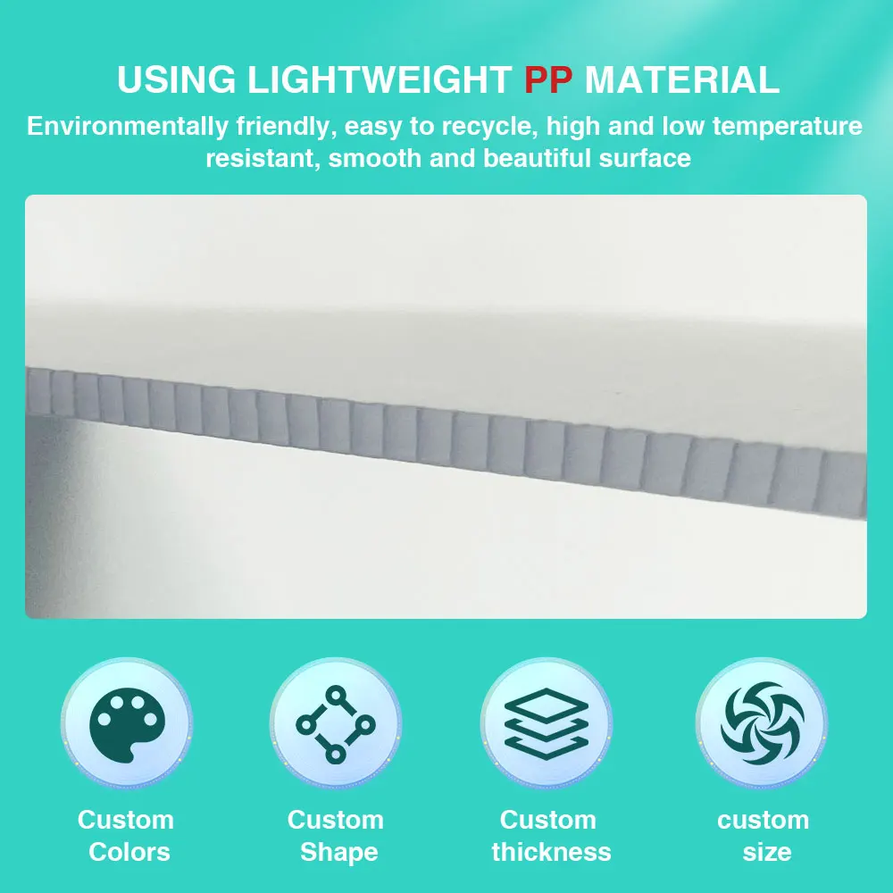 Multi-color Printing PP Corrugated Corflute coropalst signs Poster board advertising material plastic board yard signs